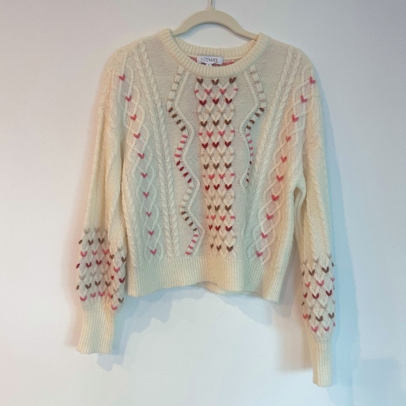 INTERMIX Sweaters - Intermix Clementine Cable Knit Sweater in Ivory